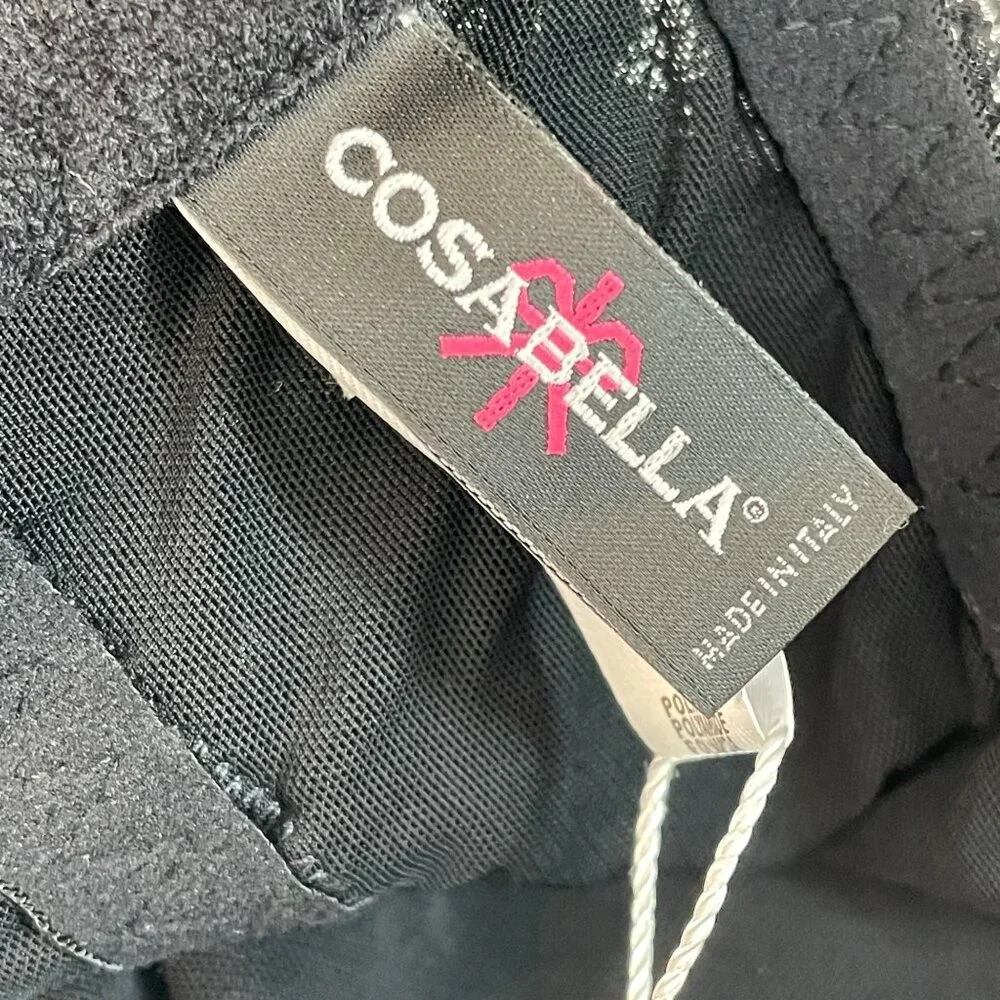 NEW Cosabella Womens XS Curvy Collection Plunge Lace Bralette Black Bra‎